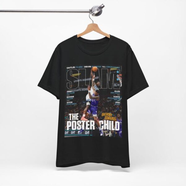 Feye Shop Anthony Edwards Minnesota Timberwolves NBA Slam Cover Tee Shirt, Basketball NBA, NBA gift, t-shirt Unisex Jersey Short Sleeve Tee
