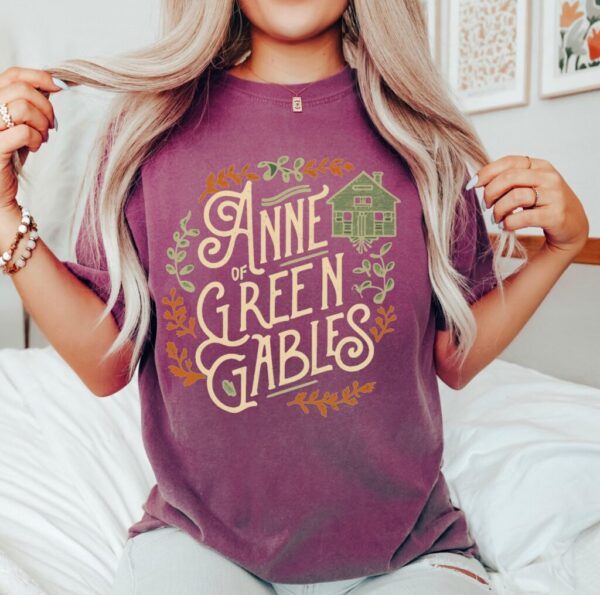 Feye Shop Anne with an E Shirt Anne of Green Gables Shirt Avonlea Shirt Light Academia Bookish TShirt Book Lover Gifts Dark Academia Books T-Shirt