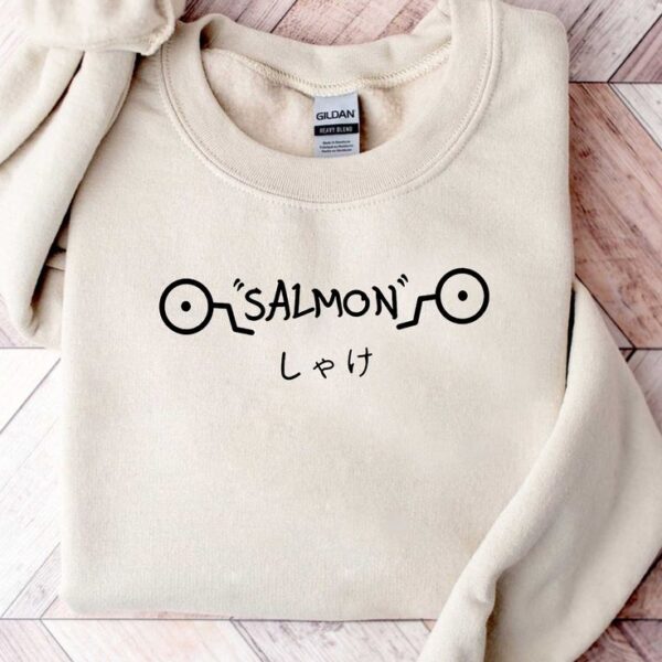 Feye Shop Anime Sweatshirt, Inumaki Toge Salmon Sweatshirt, Cursed Markings, JJK gift, Inumaki Toge Sweatshirt, Anime Lover Gift Sweatshirt