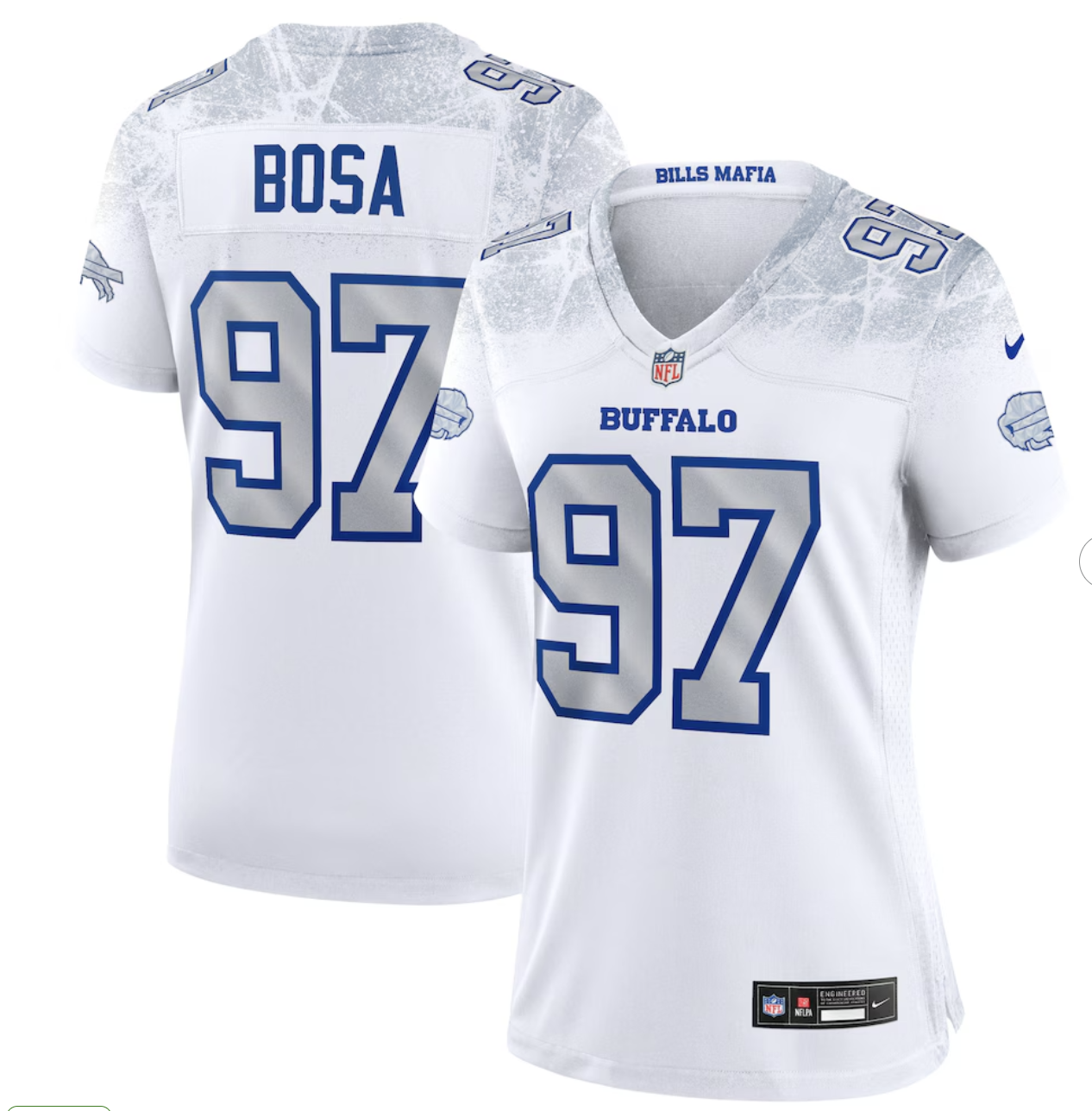 Joey Bosa Buffalo Bills Nike Women's 2025 Rivalries Collection Game Jersey - White