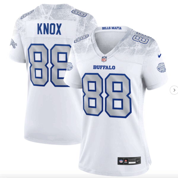 Dawson Knox Buffalo Bills Nike Women's 2025 Rivalries Collection Game Jersey - White