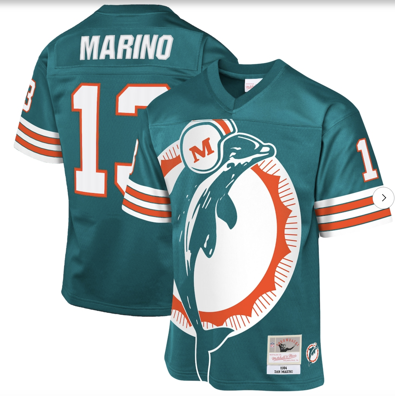 Dan Marino Miami Dolphins Mitchell & Ness Youth 1984 Throwback Fashion Jersey - Aqua