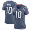 Drake Maye New England Patriots Nike Women's 2025 Rivalries Collection Game Jersey - Storm Blue