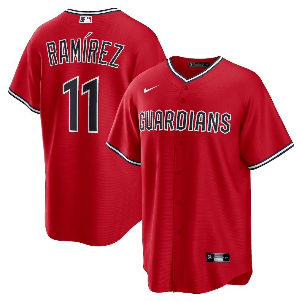 José Ramírez Cleveland Guardians Nike Alternate 2 Jersey - Red