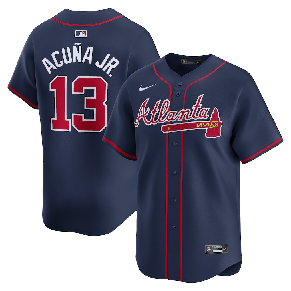 Ronald Acuña Jr. Atlanta Braves Nike Alternate Limited Player Jersey - Navy