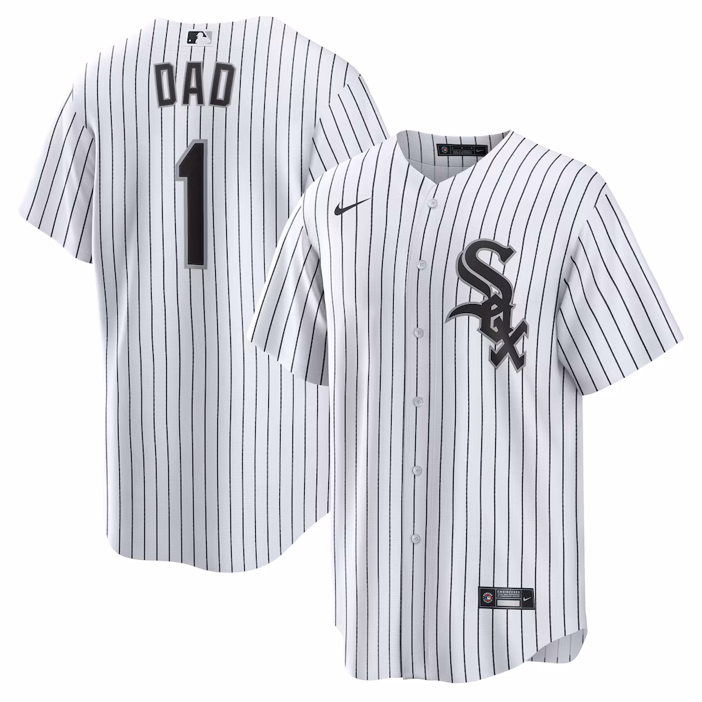 Chicago White Sox Nike #1 Dad Home Jersey - White