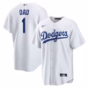 Los Angeles Dodgers Nike #1 Dad Home  Jersey - White