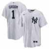 New York Yankees Nike #1 Groom Home  Jersey - White