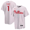 Philadelphia Phillies Nike #1 Dad Home  Jersey - White