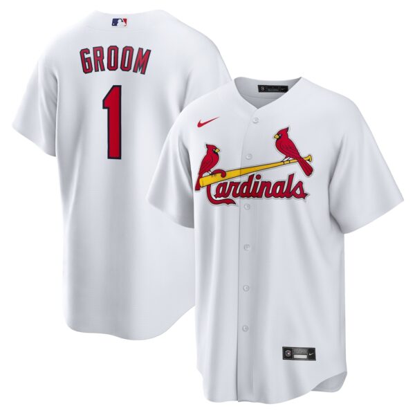 St. Louis Cardinals Nike #1 Groom Home  Jersey - White