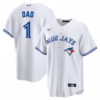 Toronto Blue Jays Nike #1 Dad Home  Jersey - White