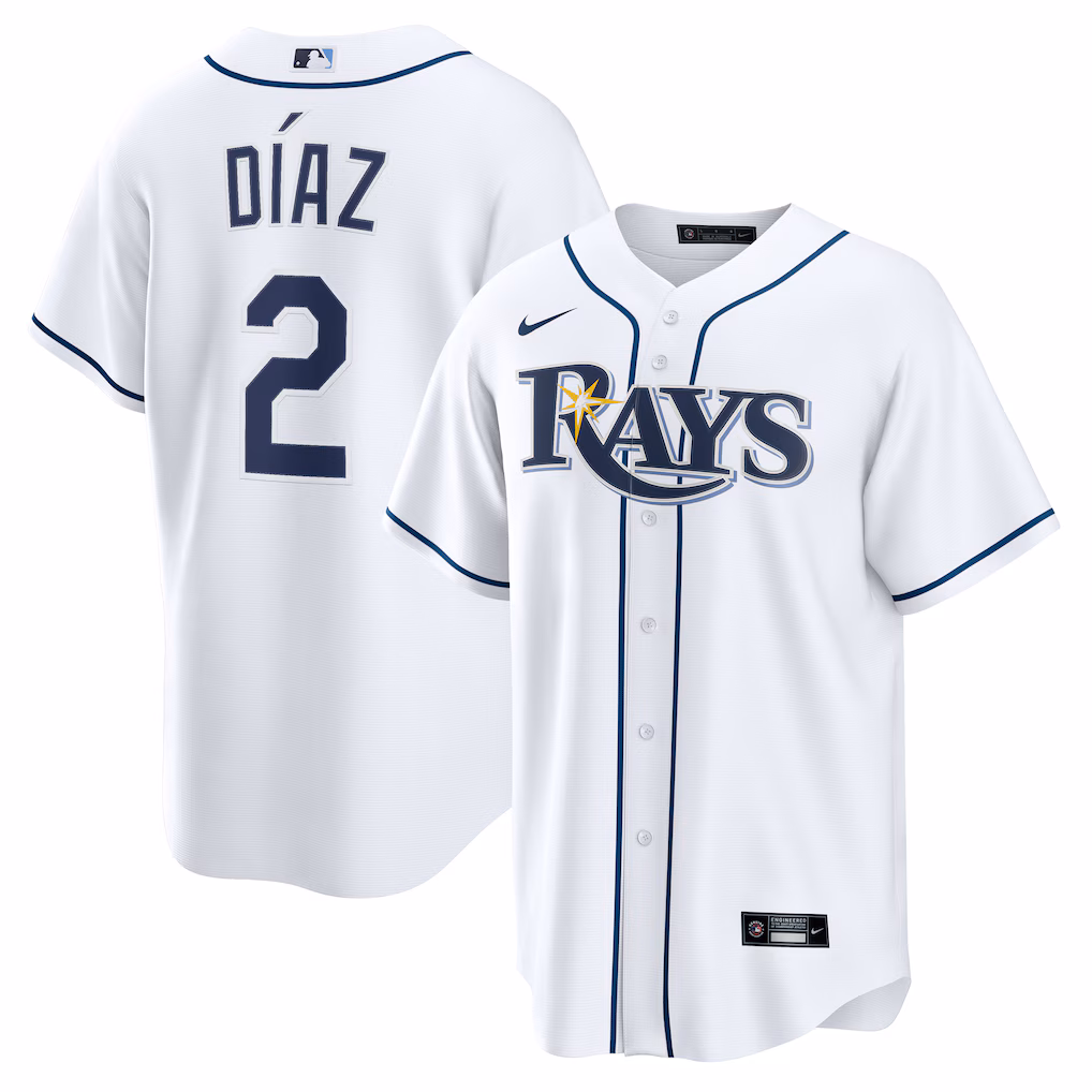 Yandy Díaz Tampa Bay Rays Nike Home Jersey - White