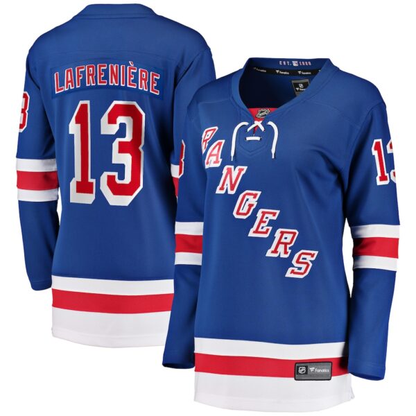 Alexis Lafrenière New York Rangers Fanatics Women's Breakaway Player Jersey - Blue