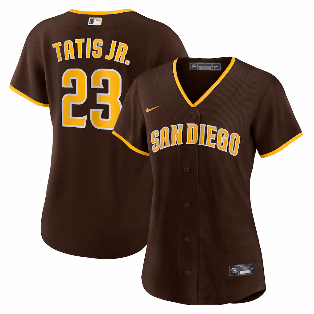 Fernando Tatís Jr. San Diego Padres Nike Women's Road Player Jersey - Brown