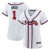 Atlanta Braves Nike Women's #1 Bride Home  Jersey - White