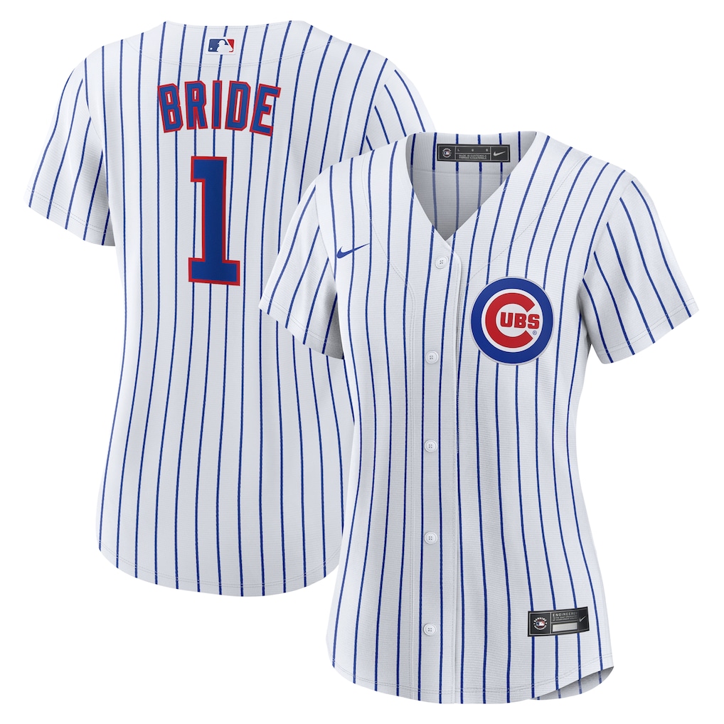 Chicago Cubs Nike Women's #1 Bride Home Jersey - White