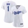 Los Angeles Dodgers Nike Women's #1 Mom Home  Jersey - White