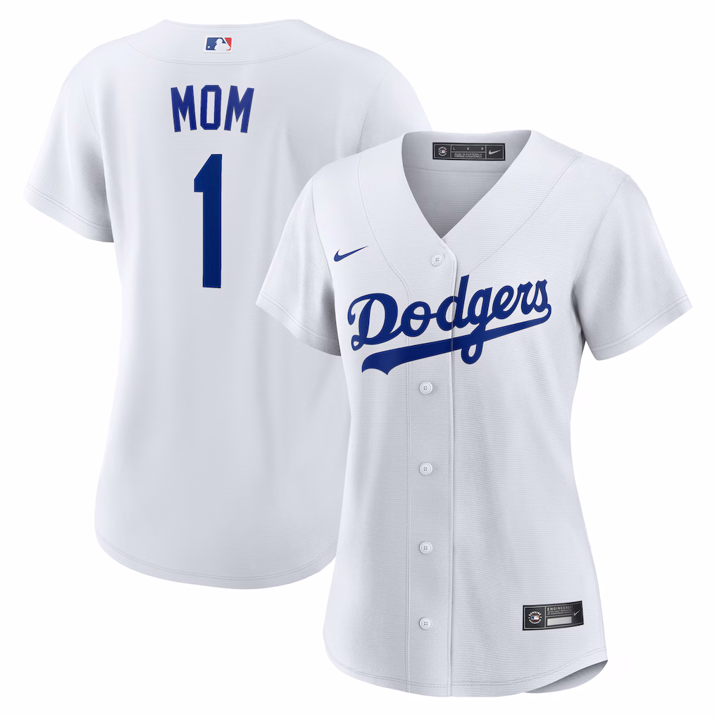 Los Angeles Dodgers Nike Women's #1 Mom Home Jersey - White