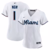 Miami Marlins Nike Women's #1 Mom Home  Jersey - White