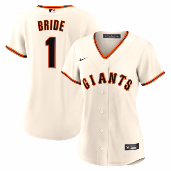 San Francisco Giants Nike Women's #1 Bride Home  Jersey - White