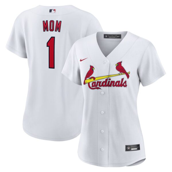 St. Louis Cardinals Nike Women's #1 Mom Home  Jersey - White