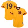 Tony Gwynn San Diego Padres Mitchell & Ness Youth Cooperstown Collection Mesh Batting Practice Jersey - Gold