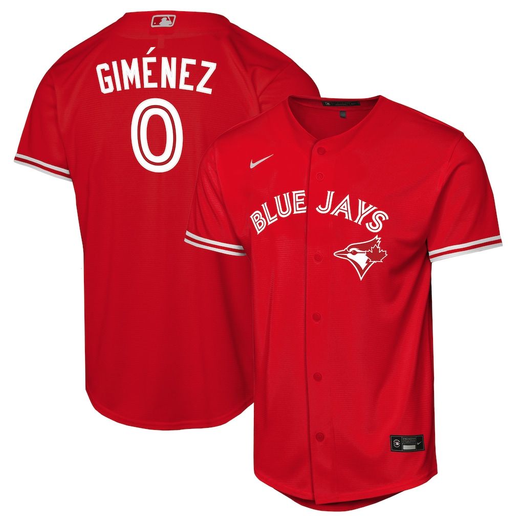 Andrés Giménez Toronto Blue Jays Nike Youth Canada Day Jersey - Red